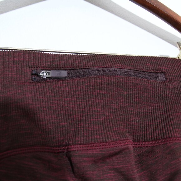 Lululemon Ready To Run Tight Leggings *Evanescent 26" Star Ruby / Black Satin 4 - Picture 7 of 10